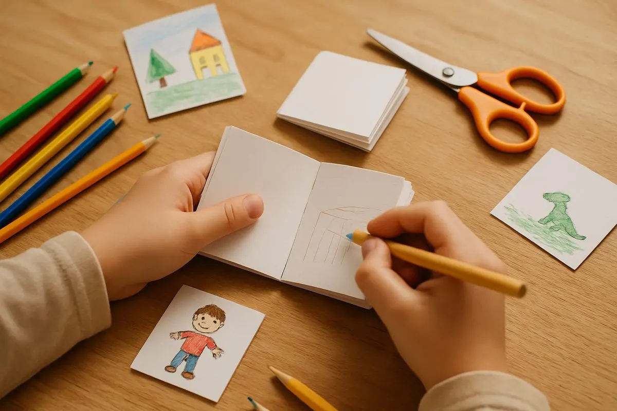 Fabriquer un mini livre : photo d'illustration
