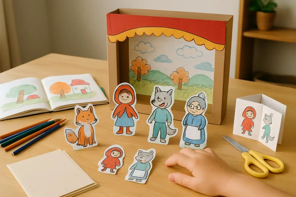 Théâtre de papier pour enfants : photo d'illustration